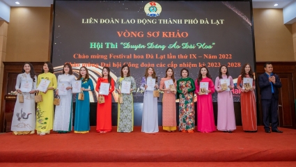 Lâm Đồng: 87 nữ đoàn viên tham gia Hội thi “Duyên dáng áo dài hoa” TP. Đà Lạt