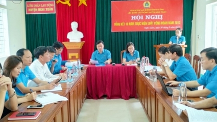 LĐLĐ huyện Nghi Xuân tổng kết 10 năm thực hiện Luật Công đoàn
