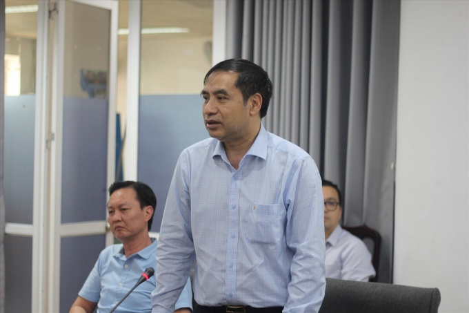  Cục trưởng Cục Việc làm Vũ Trọng Bình phát biểu tại chương trình. Ảnh: Lương Hạnh. 