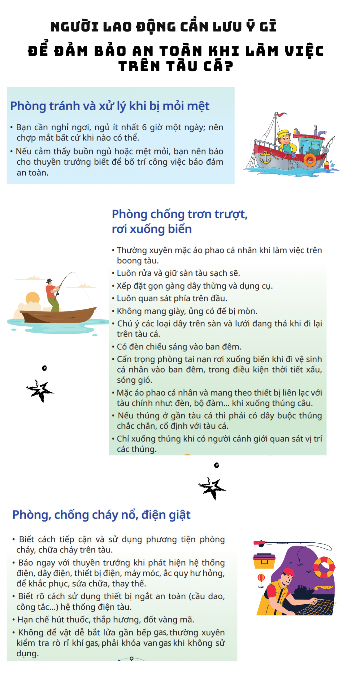 Nâng cao công tác an toàn, vệ sinh lao động trên tàu cá: Điểm tựa vững chắc cho ngư dân vươn khơi