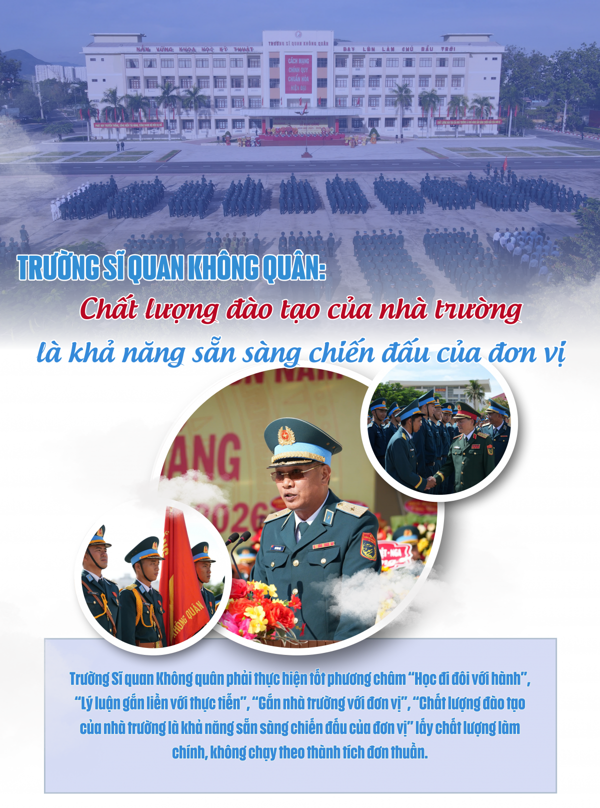 Trường Sĩ quan Không quân: Chất lượng đào tạo của nhà trường là khả năng sẵn sàng chiến đấu của đơn vị